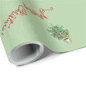 Papier Cadeau Cacao Cheval Jouets Arbre de Noël Vert Cadeaux de  (Coin rond)