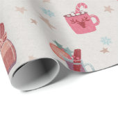 Papier Cadeau Cacao Cosy (Coin rond)