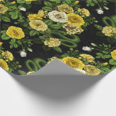 Papier Cadeau Caché en rose, jaune et vert (Coin)