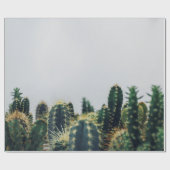 PAPIER CADEAU CACTI VERT (Plat)
