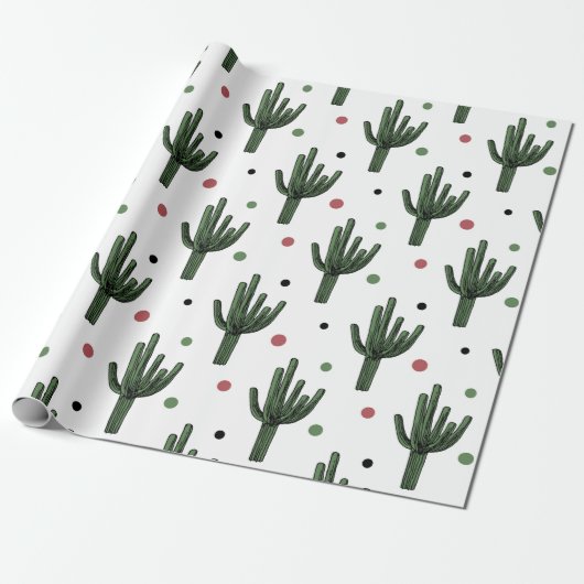 Papier Cadeau Cactus (Déroulé)