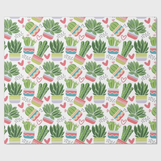 Papier Cadeau Cactus (Plat)