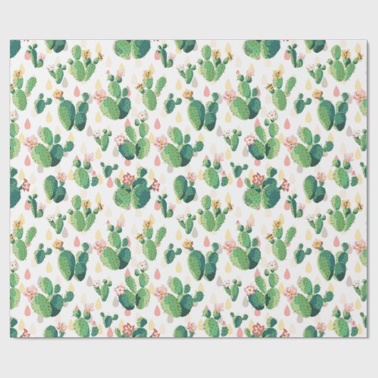 Papier Cadeau Cactus (Plat)