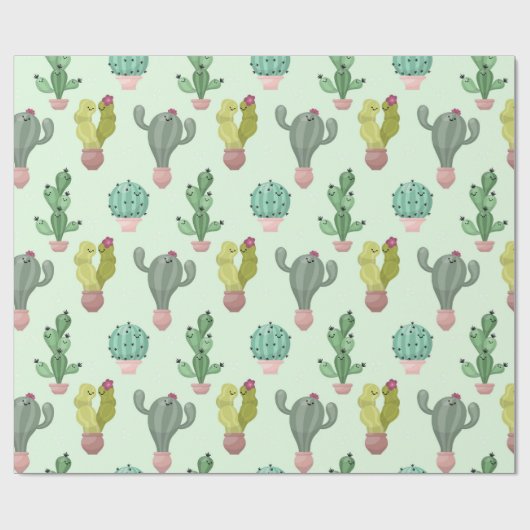 Papier Cadeau Cactus (Plat)