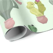 Papier Cadeau Cactus (Coin rond)