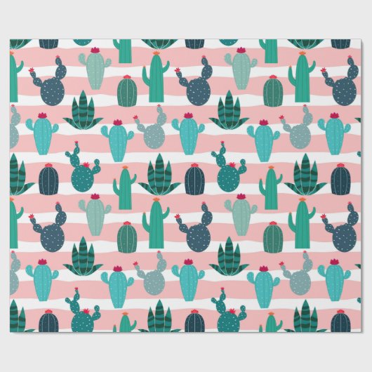 Papier Cadeau Cactus (Plat)