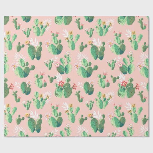 Papier Cadeau Cactus (Plat)