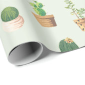 Papier Cadeau Cactus (Coin rond)