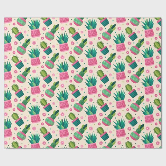 Papier Cadeau Cactus (Plat)