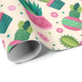 Papier Cadeau Cactus (Coin rond)