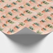 Papier Cadeau Cactus à Terra Cotta (Coin)