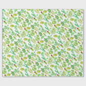 Papier Cadeau Cactus aquarelle (Plat)