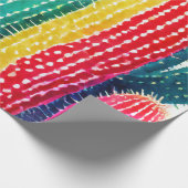 Papier Cadeau Cactus aux couleurs vives (Coin)