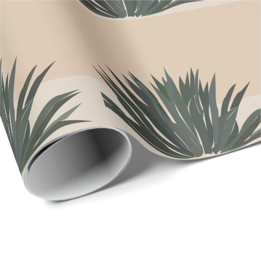 Papier Cadeau Cactus Cactus Cactus Succulent Cactus (Coin rond)