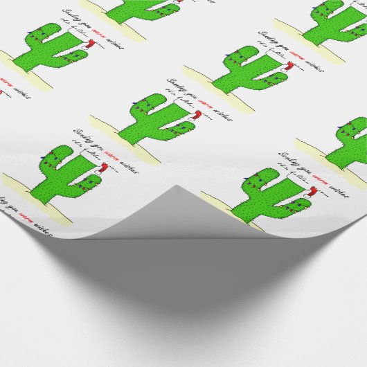 Papier Cadeau Cactus Christmas (Coin)