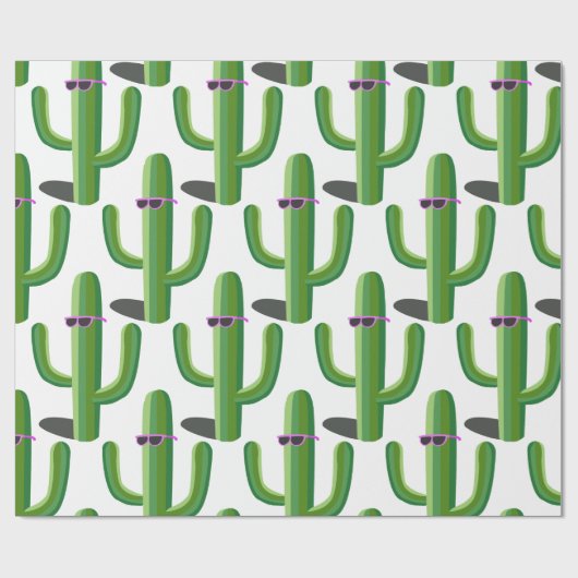 Papier Cadeau Cactus cool (Plat)