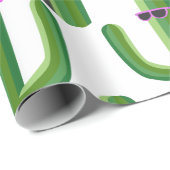 Papier Cadeau Cactus cool (Coin rond)