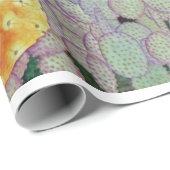 Papier Cadeau Cactus de désert (Coin rond)