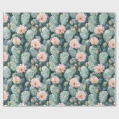Papier Cadeau Cactus en Fleurs Cactus du Désert du Sud-Ouest (Plat)
