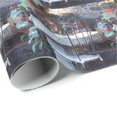 Papier Cadeau Cactus espagnol et vie morte (Coin rond)