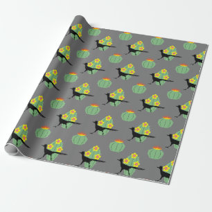 Papier Cadeau Cactus Et Roulements
