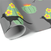 Papier Cadeau Cactus Et Roulements (Coin rond)