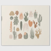 Papier Cadeau Cactus et succulent motif sans soudure (Plat)