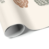 Papier Cadeau Cactus et succulent motif sans soudure (Coin rond)