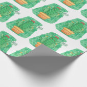 Papier Cadeau Cactus mignon (Coin)