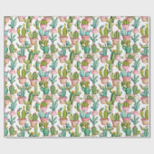 Papier Cadeau Cactus Modernes (Plat)