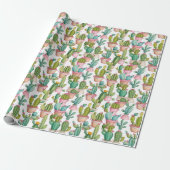 Papier Cadeau Cactus Modernes (Déroulé)