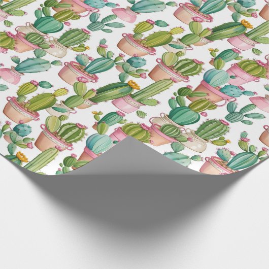 Papier Cadeau Cactus Modernes (Coin)