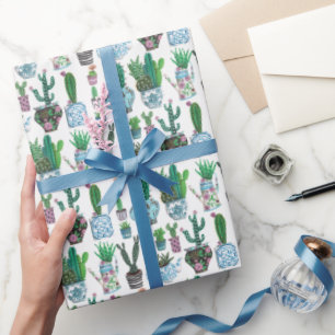 Papier Cadeau Cactus Ouest   Anniversaire   Papier d'enrobage