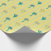 Papier cadeau Cactus & Palm Trees Retro (Coin)