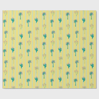 Papier cadeau Cactus & Palm Trees Retro