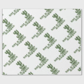 Papier Cadeau Cactus Pas un gros cactus drôle dire (Plat)
