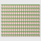 Papier Cadeau Cactus Plantes Pots Cactus Succulent Jardinage (Plat)