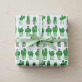 Papier cadeau Cactus vert
