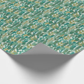 Papier Cadeau Cactus Vert texture Vintage répétée (Coin)