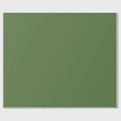 Papier Cadeau Cactus vert uni couleur solide (Plat)