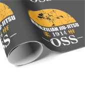 Papier Cadeau Cadeau Arte Oss suave BJJ de Jiu Jitsu de (Coin rond)