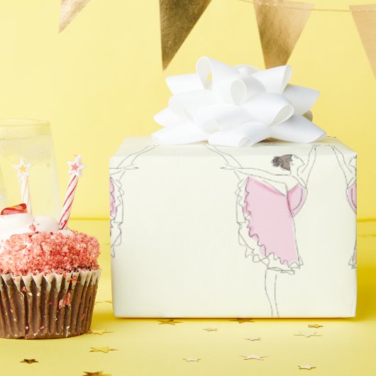 Papier Cadeau Cadeau Ballerina (Fête d'anniversaire)