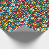 Papier cadeau cadeau cadeau cadeau de Noël 8 bits (Coin)