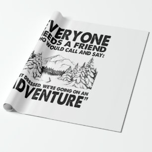 Papier Cadeau Cadeau Camper Tout Le Monde A Besoin D'Un Ami An