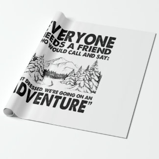 Papier Cadeau Cadeau Camper | Tout Le Monde A Besoin D'Un Ami An