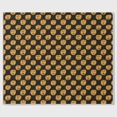 Papier Cadeau Cadeau CITROUILLE Jack-O-Lantern Halloween Motif (Plat)