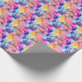 Papier Cadeau Cadeau Collection Floral tendance de luxe (Coin)