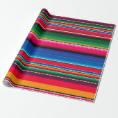 Papier Cadeau Cadeau Coloré mexicain Serape (Déroulé)