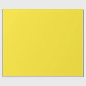 Papier Cadeau Cadeau couleur vive jaune (Plat)