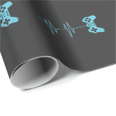 Papier Cadeau Cadeau d'amant de jeu vidéo de T-shirt de (Coin rond)